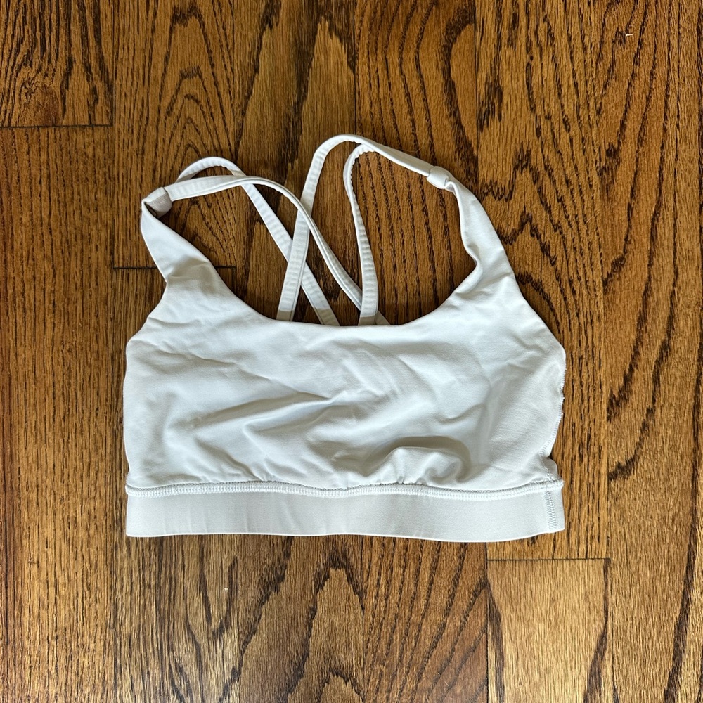 lululemon athletica White Strappy Sports Bra NO PADDING
